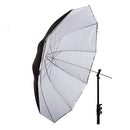 Interfit blød sølv / transparent paraply 150cm