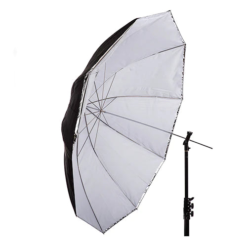 Interfit blød sølv / transparent paraply 150cm