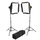 Interfit Badger Beam 60w 2x lamper Softbox med Stativer & taske
