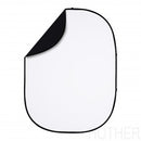 Interfit  Pop-up baggrund hvid - sort 1,5mx2m